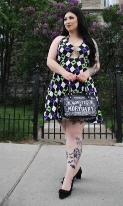 SOURPUSS Bat Argyle Peekaboo | HALTER DRESS* -Restyle Sales Shop sourpuss bat argyle peekaboo halter dress 6 0ab222bf 8a0e 4a7e afbe 6c231b467848 700x700