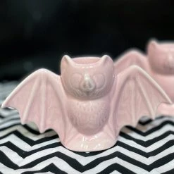 SOURPUSS Bat [Pink] | CERAMIC CANDLESTICKS HOLDER* -Restyle Sales Shop sourpuss bat pink ceramic candlesticks 4 87dedccf 38ad 47bc 91c5 d9ff2fca3276 700x700