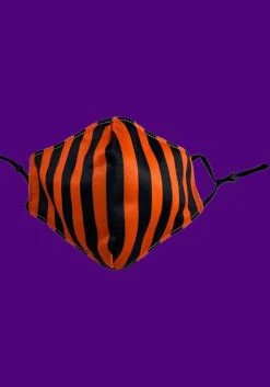 SOURPUSS Stripes [Black & Orange] | FACE MASK* -Restyle Sales Shop sourpuss stripes black orange mask 1 94d2bf1a 1a4f 4ed6 a68f 57b41f897008 700x700