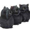NEMESIS NOW Three Wise Fat Cats | FIGURINE SET -Restyle Sales Shop threewise1 700x700