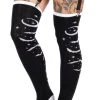 TOO FAST APPAREL Bats And Stars | THIGH HIGH GARTER SOCKS