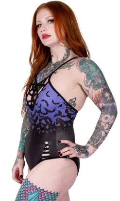 TOO FAST APPAREL Bats Fly At Dawn | ONE PIECE SWIMSUIT -Restyle Sales Shop too fast apparel bats fly at dawn purple sky web caged one piece swimsuit 2 04d15ea1 225b 4b32 a6a2 70d829a4cc94 700x700