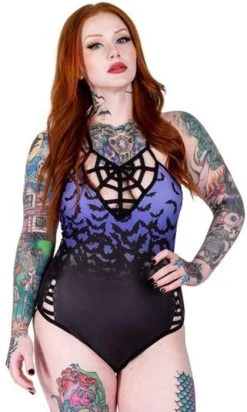 TOO FAST APPAREL Bats Fly At Dawn | ONE PIECE SWIMSUIT -Restyle Sales Shop too fast apparel bats fly at dawn purple sky web caged one piece swimsuit 3 2f03a518 f920 4909 8692 8b8bd34cfae9 700x700