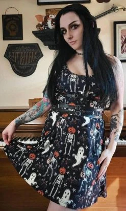 TOO FAST APPAREL Boo! Vintage Ghost | SKATER DRESS