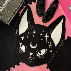 TOO FAST APPAREL Loll3 Black | CAT SHAPED ACCENT RUG -Restyle Sales Shop too fast apparel loll3 black cat shaped accent rug 2 2cbb86ce 9ded 4a24 9437 cf78104c2e2f 700x700