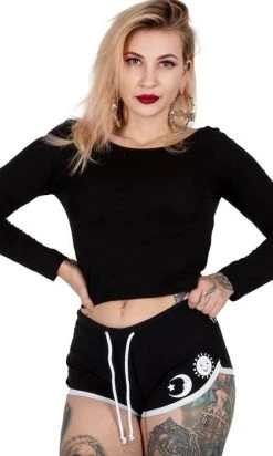 TOO FAST APPAREL Ouija Board | BOOTY SHORTS -Restyle Sales Shop too fast apparel ouija board booty shorts 5 700x700