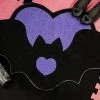 TOO FAST APPAREL Purple Bat | HEART SHAPED RUG