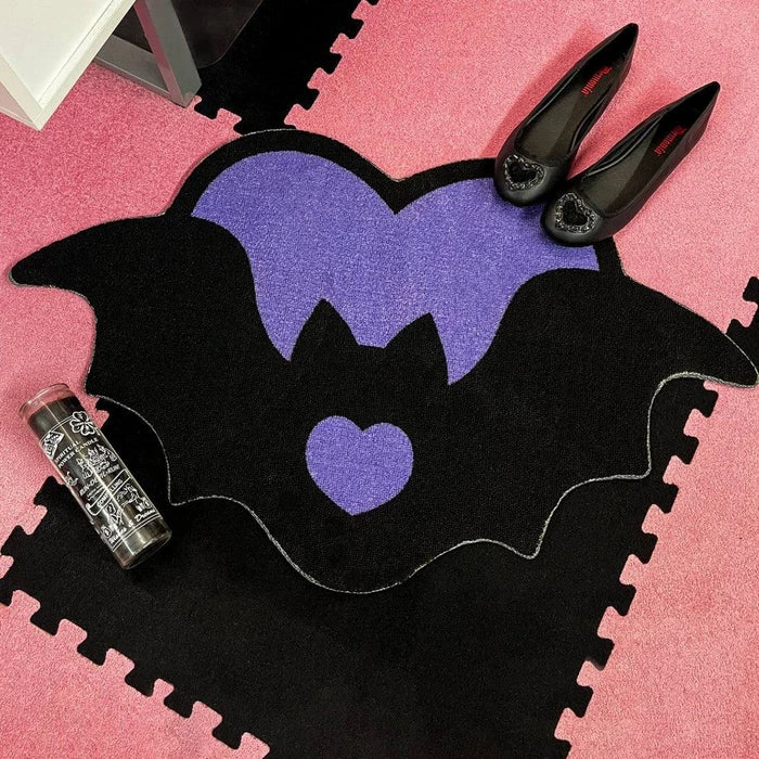TOO FAST APPAREL Purple Bat | HEART SHAPED RUG 4 TOO FAST APPAREL Purple Bat | HEART SHAPED RUG - Image 2