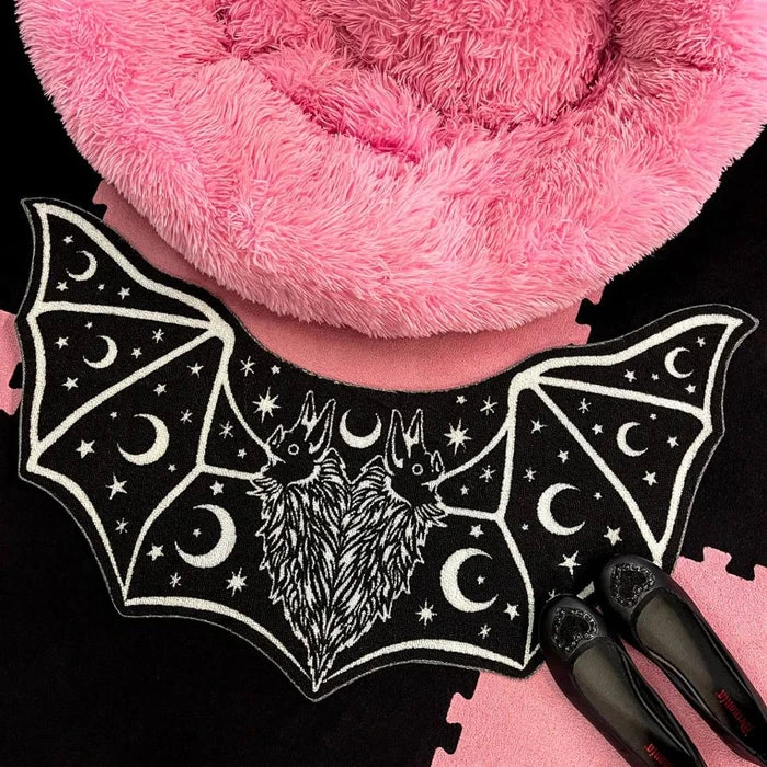 TOO FAST APPAREL Two-Headed Occult | BAT SHAPED RUG 4 TOO FAST APPAREL Two-Headed Occult | BAT SHAPED RUG - Image 2