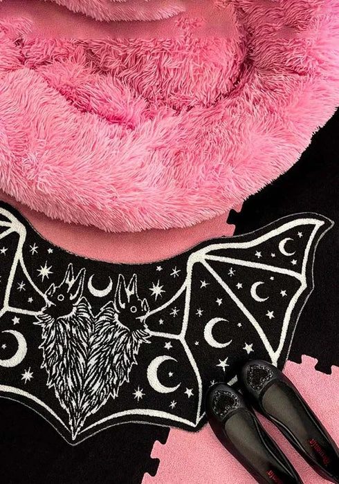 TOO FAST APPAREL Two-Headed Occult | BAT SHAPED RUG 3 TOO FAST APPAREL Two-Headed Occult | BAT SHAPED RUG