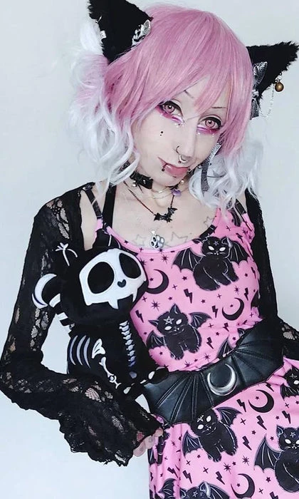 TOO FAST APPAREL Vampurr The Vampire Cat | SKATER DRESS 7 TOO FAST APPAREL Vampurr The Vampire Cat | SKATER DRESS - Image 5