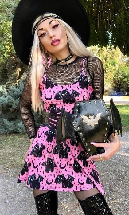 TOO FAST APPAREL Vampurr The Vampire Cat | SKATER DRESS 8 TOO FAST APPAREL Vampurr The Vampire Cat | SKATER DRESS - Image 6