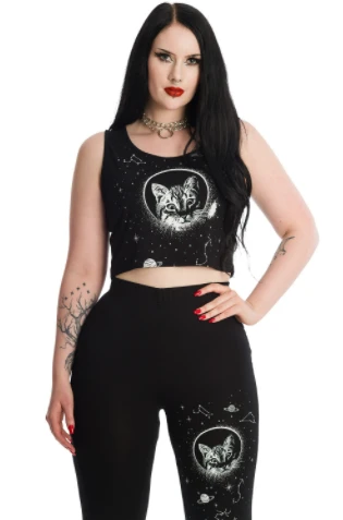 BANNED ALTERNATIVE Space Kitty | CROP TOP 5 BANNED ALTERNATIVE Space Kitty | CROP TOP - Image 3
