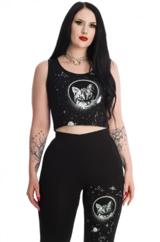 BANNED ALTERNATIVE Space Kitty | CROP TOP 4 BANNED ALTERNATIVE Space Kitty | CROP TOP - Image 2
