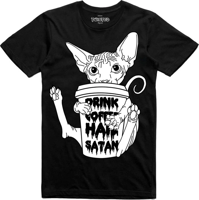 TWISTED Drink Coffee, Hail Satan | T-SHIRT 3 TWISTED Drink Coffee, Hail Satan | T-SHIRT