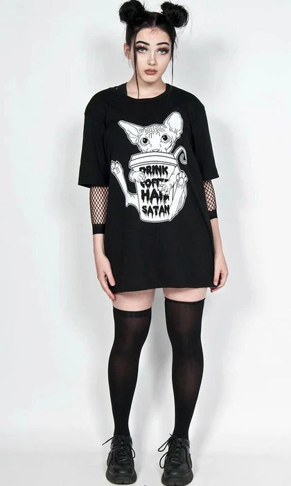 TWISTED Drink Coffee, Hail Satan | T-SHIRT 7 TWISTED Drink Coffee, Hail Satan | T-SHIRT - Image 5