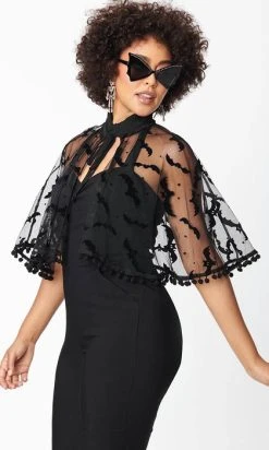 UNIQUE VINTAGE Bats & Stars | MESH CAPELET