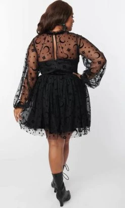 UNIQUE VINTAGE Moon & Stars | FLARE DRESS` -Restyle Sales Shop unique vintage moon stars flare dress 8 fe7bab59 6a0b 4aad 8074 020d48db91ba 700x700