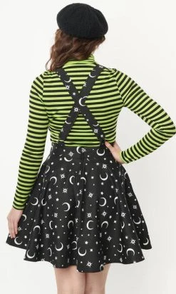 UNIQUE VINTAGE Brionne [Moon] | PINAFORE DRESS [Glow In The Dark] -Restyle Sales Shop unique vintage moon print brionne pinafore dress 5 5670a7f9 c6b6 41e7 b466 a768325daef7 700x700