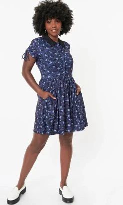 UNIQUE VINTAGE Bats [Purple/Black] | BRADY DRESS** -Restyle Sales Shop unique vintage purple black bats print brady flare dress 4 e3d32913 42c4 4ced 83c1 745d8f0a07f9 700x700