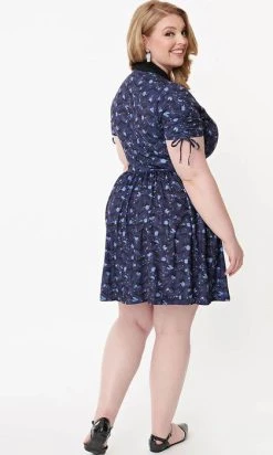 UNIQUE VINTAGE Bats [Purple/Black] | BRADY DRESS** -Restyle Sales Shop unique vintage purple black bats print brady flare dress 7 a393354f 3a68 46e0 9195 2125c3628e34 700x700