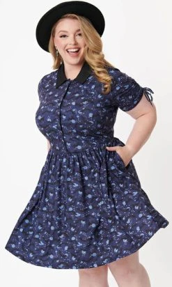 UNIQUE VINTAGE Bats [Purple/Black] | BRADY DRESS** -Restyle Sales Shop unique vintage purple black bats print brady flare dress 9 6193b000 dab6 4f65 a3f4 e47034d24a93 700x700