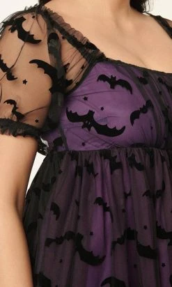 UNIQUE VINTAGE Bat Mesh [Purple] | BABYDOLL DRESS -Restyle Sales Shop unique vintage purple bat mesh babydoll dress 3 3d3f3645 6813 4d5a 911f 3ca6698cf8fe 700x700